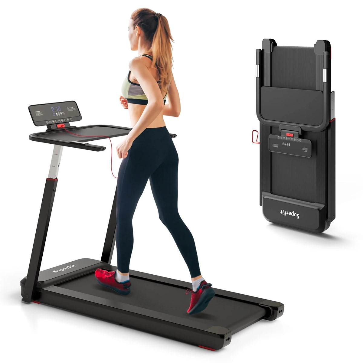 Black Folding Treadmill J3493