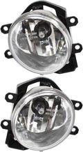 Fog Light Assembly for Toyota Prius C 2012 2013 2014 Driver and Passenger Side Pair Halogen Round T72909