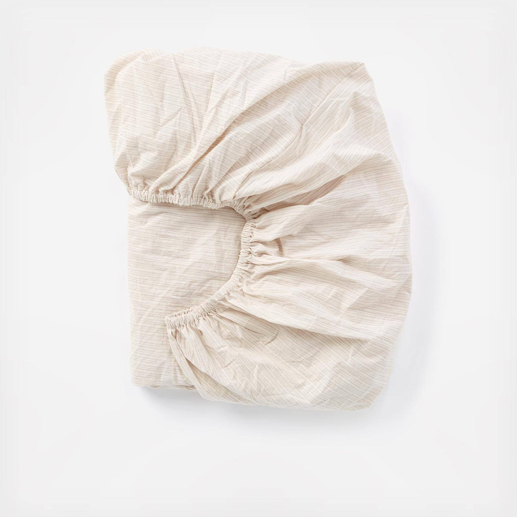Organic Crinkled Percale Fitted Sheet King G91911