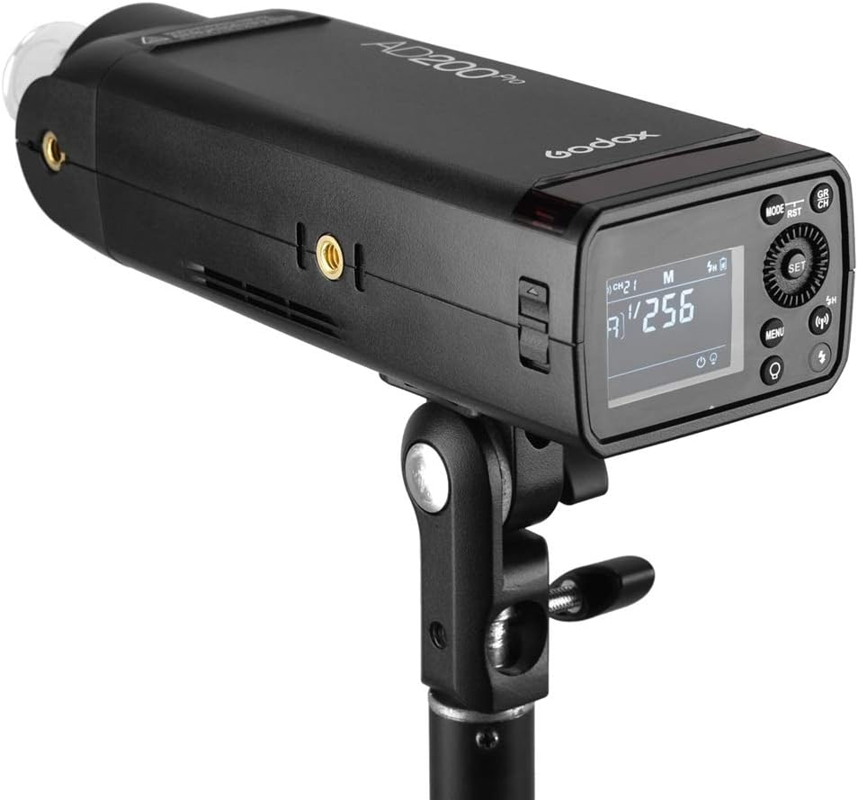 200Ws 2.4G Flash Strobe with Reflector and Color Filters Kit H1513