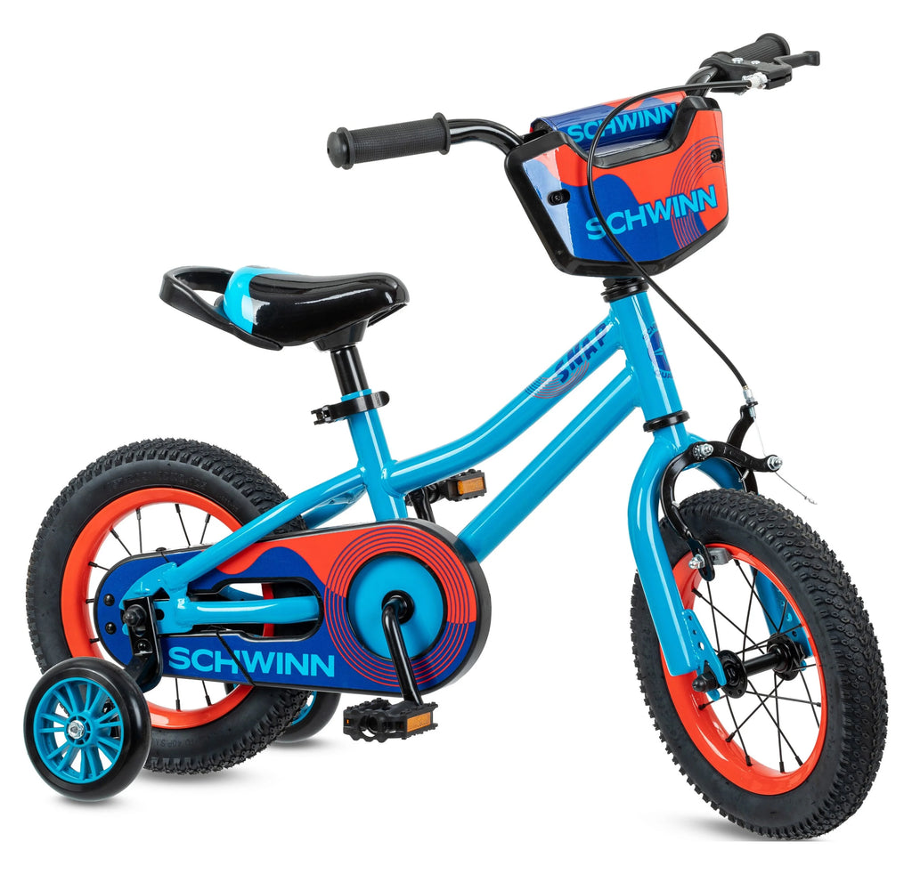 12 inch Blue Kids Bike with Training Wheels A204