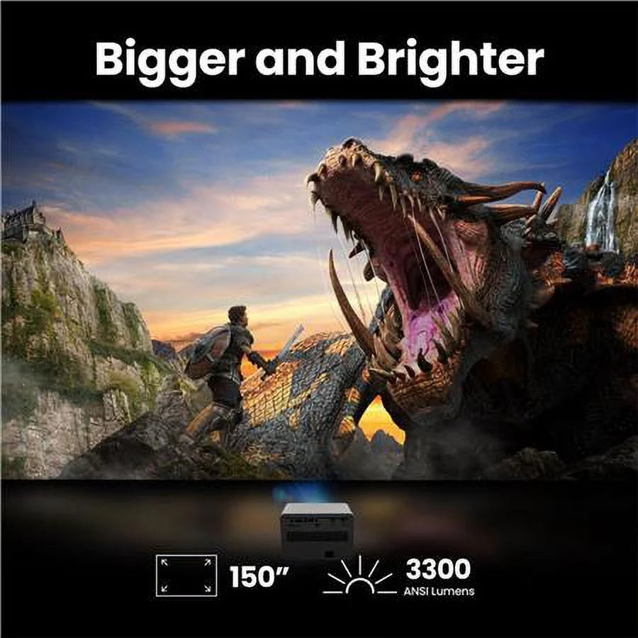 True 4K UHD HDR 4LED 3300 Lumens Gaming Projector F398