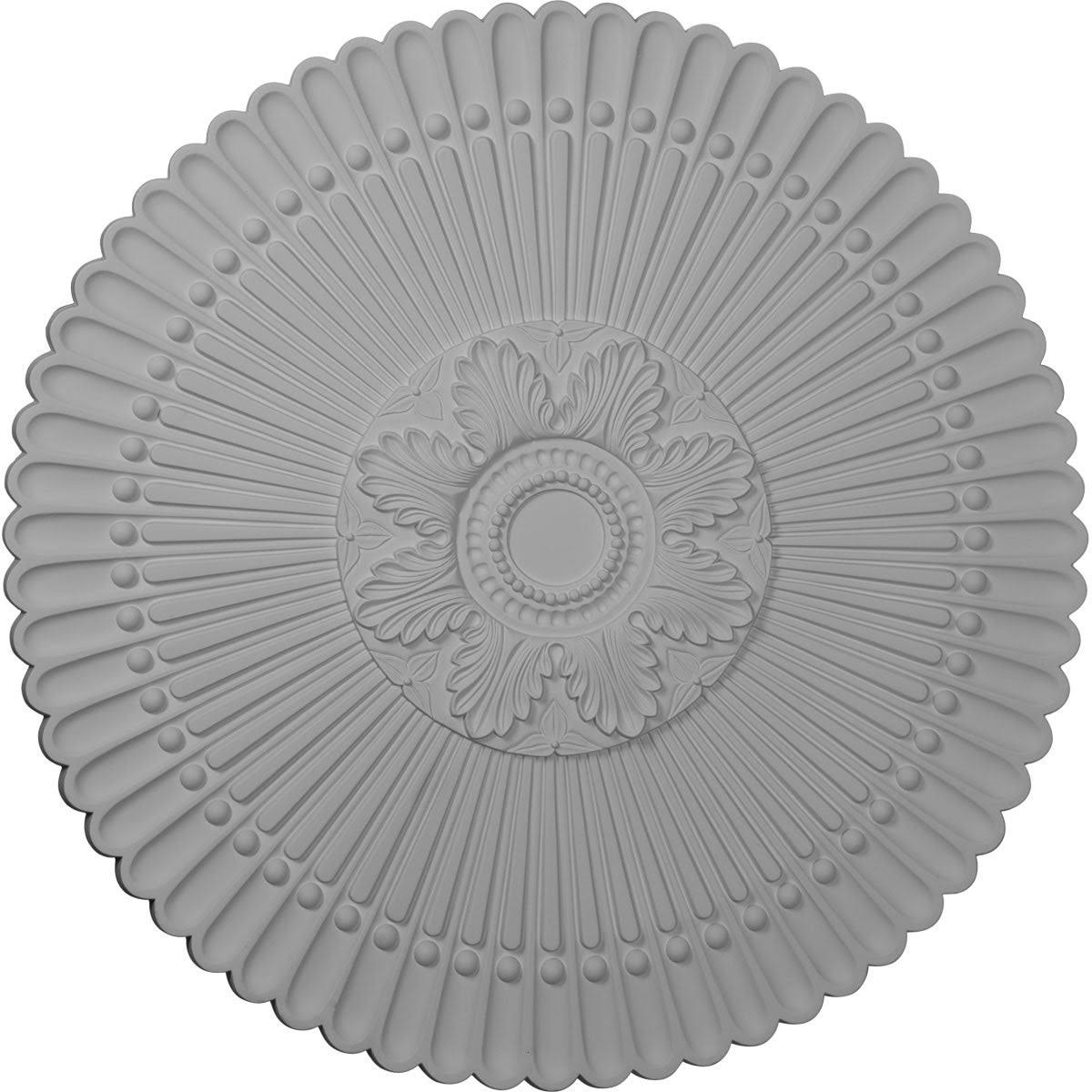 30x22OD x 1 1/4x22P Ceiling Medallion, Hand-Painted Stone Hearth Crackle A453233