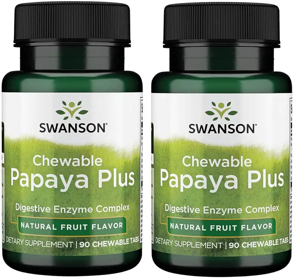 Chewable Papaya Enzyme 90 Capsules 2 Pack P1863