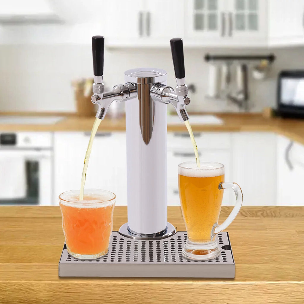 Stainless Steel Beer Tower Kit with Dual Gauge Regulator F308