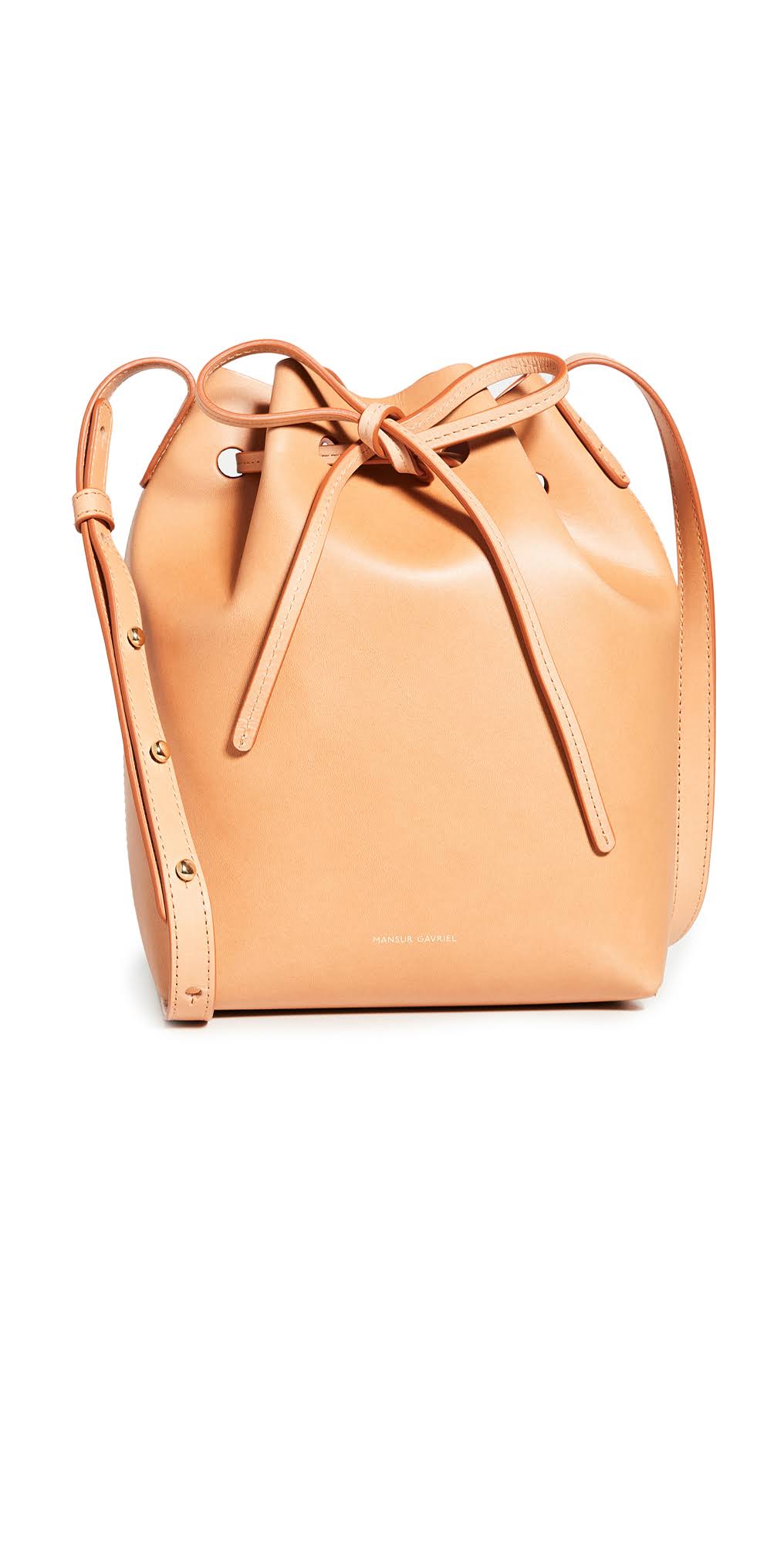 Mini Leather Bucket Bag T423