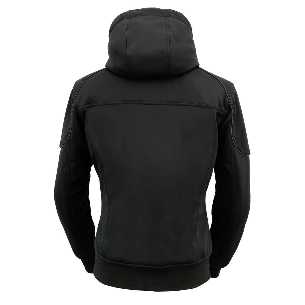 Women's Black Heated Soft Shell Racing Style Jacket Medium Z89267