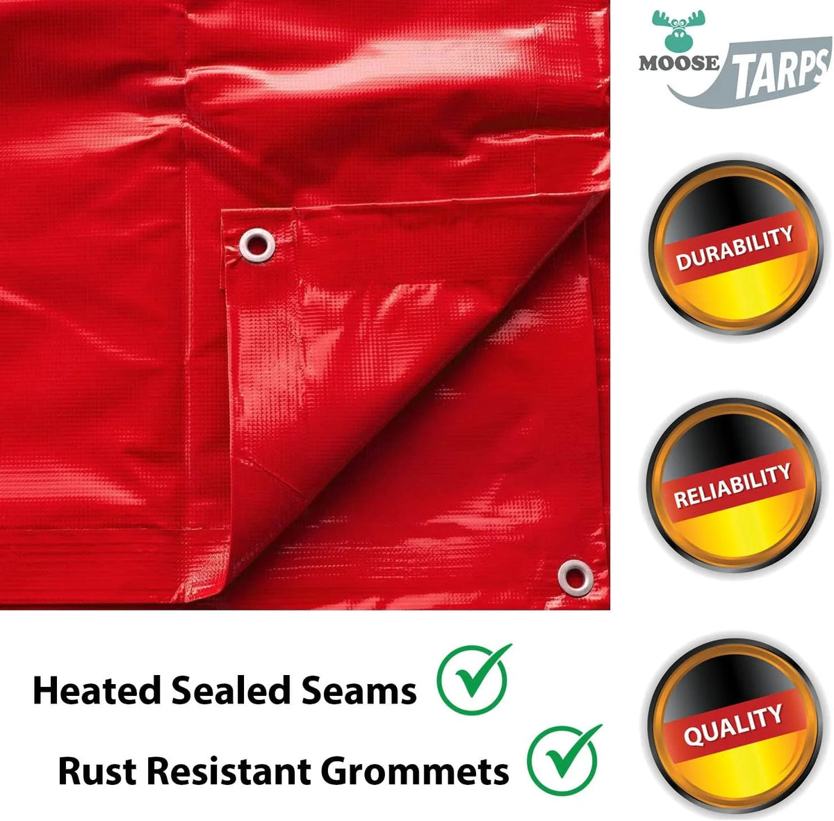 20 x 20 Feet Red Waterproof PVC Vinyl Tent Tarp F524368