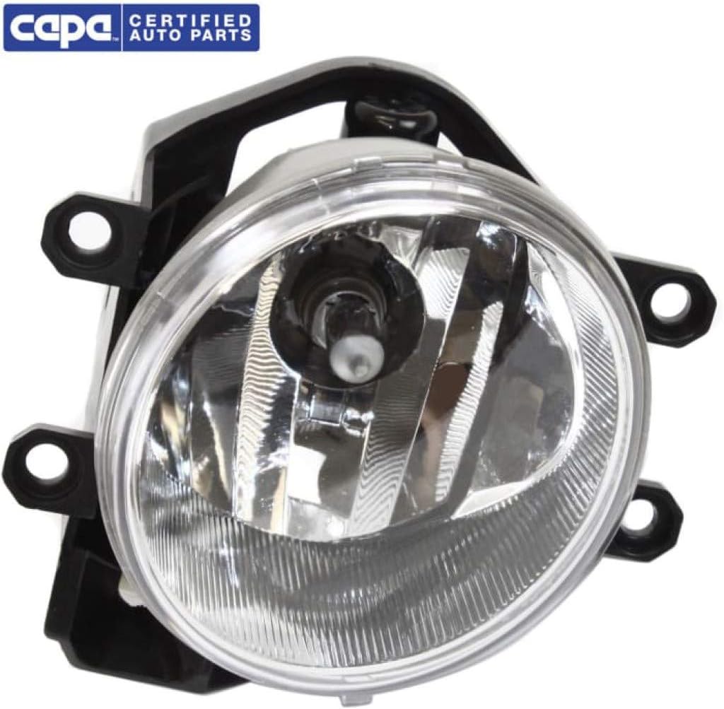 Fog Light Assembly for Toyota Prius C 2012 2013 2014 Driver and Passenger Side Pair Halogen Round T72909