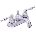 Chrome Two-Handle Centerset Lavatory Faucet with Pop-Up N20584