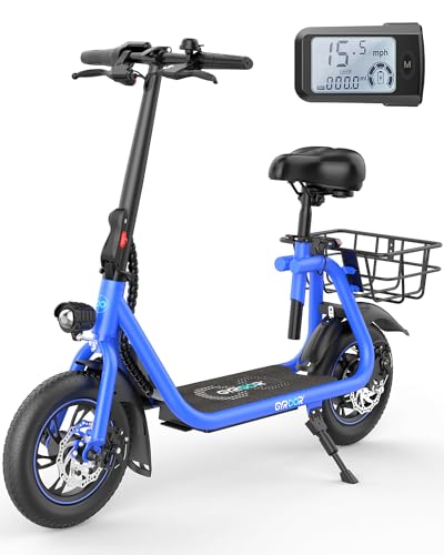 Electric Scooter with Seat and Basket P93557