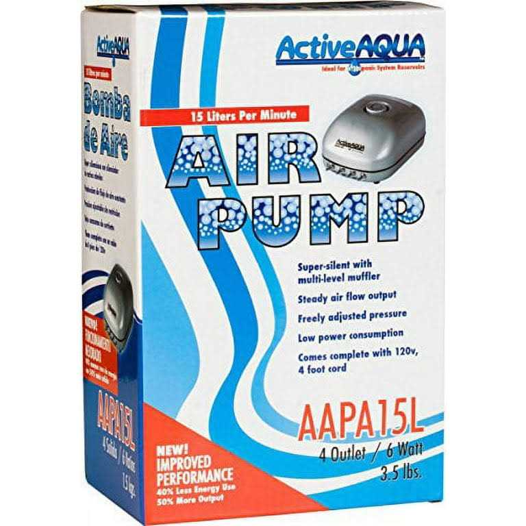 Active Aqua Air Pump 4 Outlets Q157936