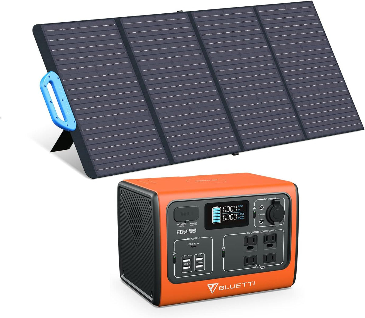 Portable Power Station with 120W Foldable Solar Panel Y329
