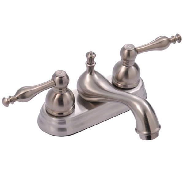 Chrome Two-Handle Centerset Lavatory Faucet with Pop-Up N20584