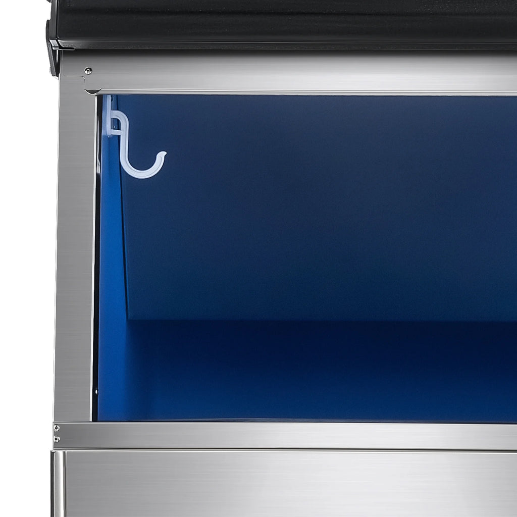 Commercial Ice Maker Machine with LCD Touch Panel, 275LB Storage Bin P377