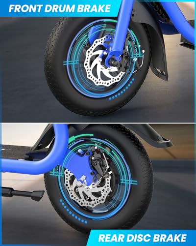 Electric Scooter with Seat and Basket P93557