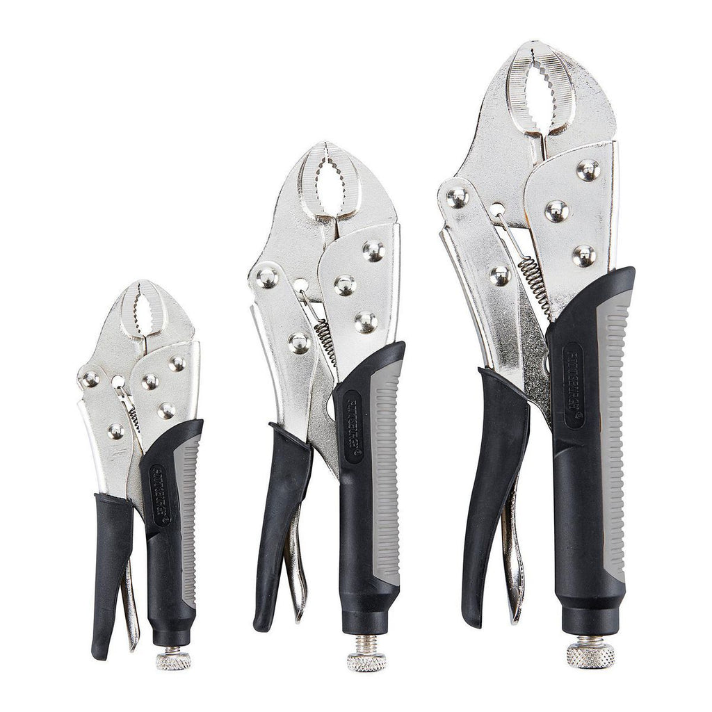 3 Piece Curved Jaw Locking Pliers Set Z897707