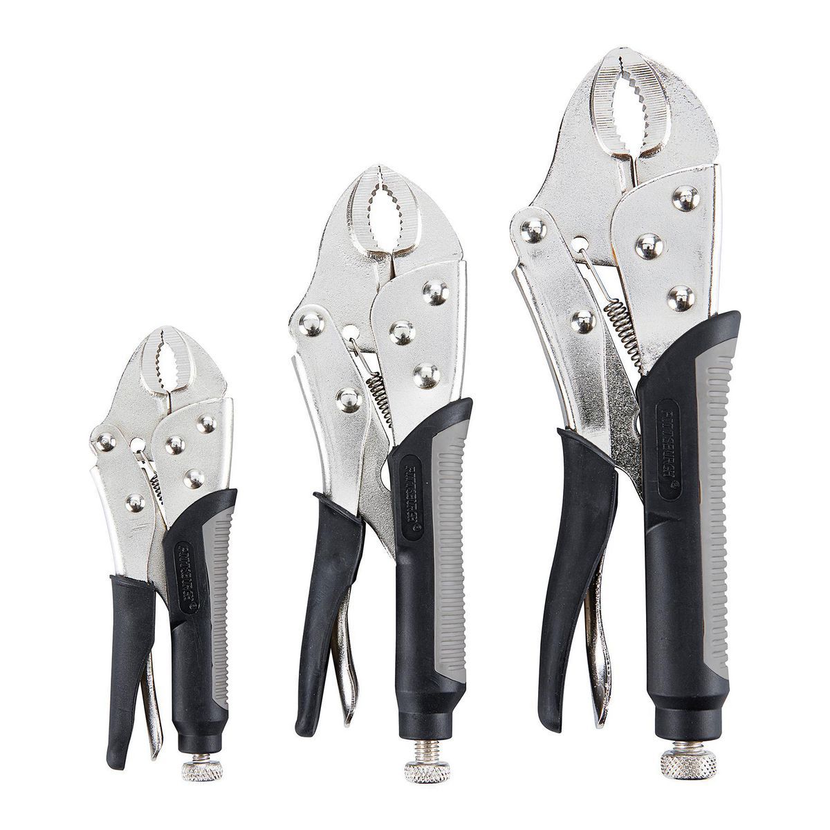 3 Piece Curved Jaw Locking Pliers Set Z897707