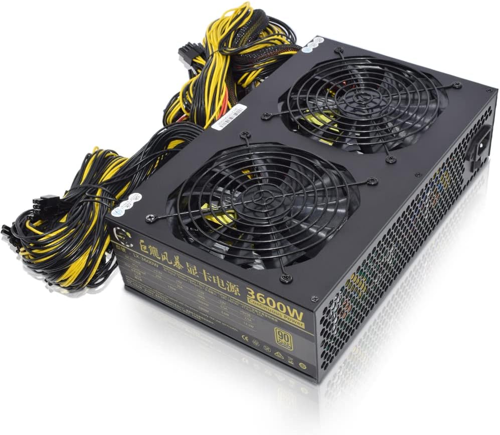 3600W ATX Power Supply 110-240V 12 GPU PSU S7223