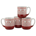 Ceramic Mug Set of 4 M2558