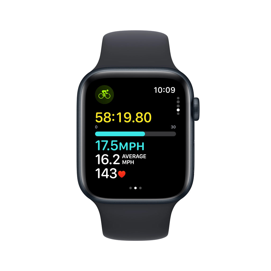 Midnight Aluminum Case Apple Watch SE GPS 44mm with Midnight Sport Band W801