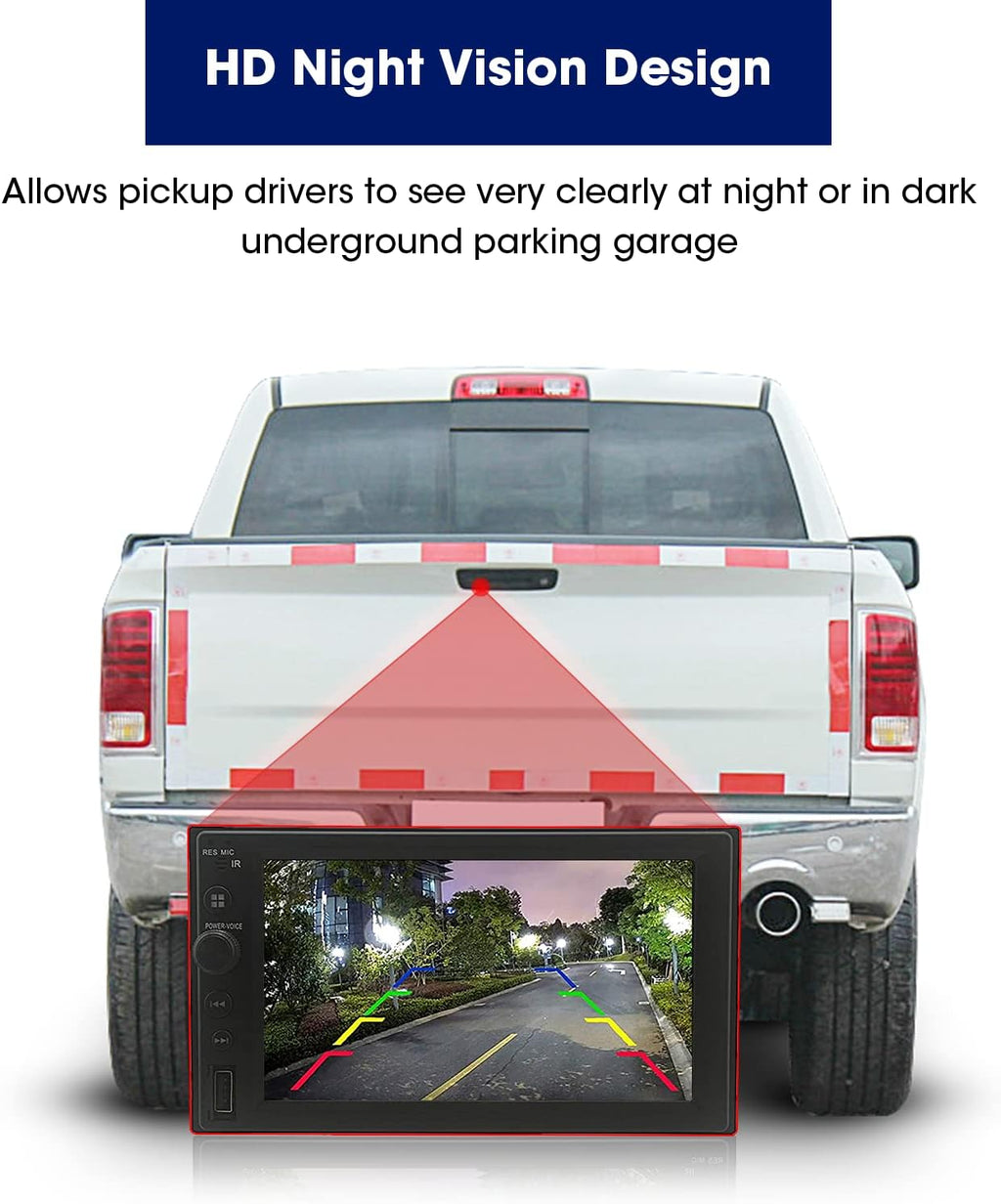 Aftermarket Backup Camera with Tailgate Handle for Dodge Ram 1500 2500 3500 (RCA Connector) J4533