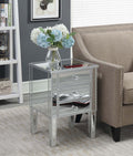 3 Drawer Mirrored End Table G314