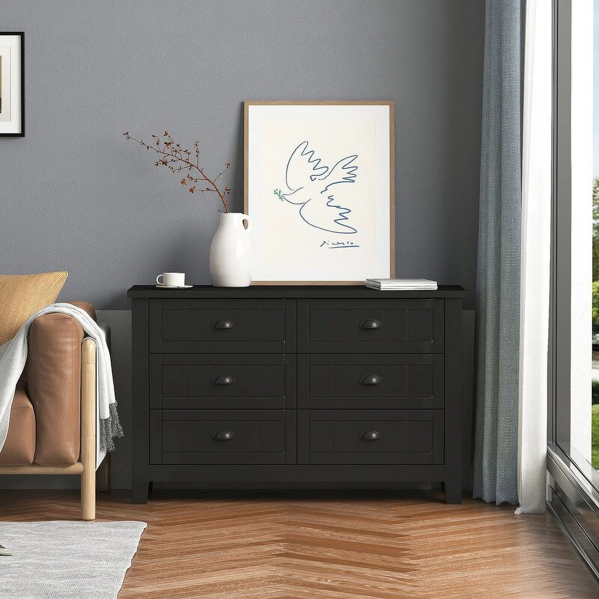 Solid Wood Buffet Sideboard Cabinet Y14601