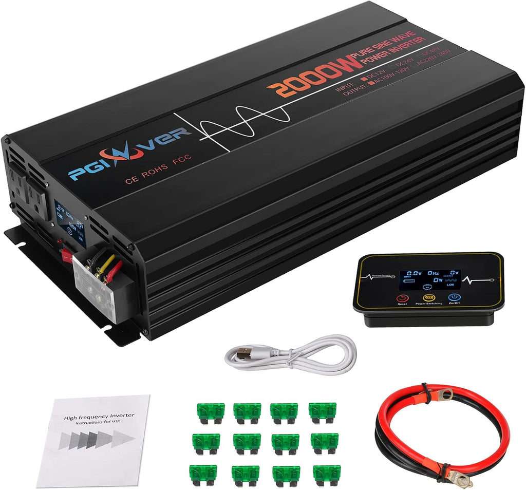 3000W Pure Sine Wave Power Inverter with Remote Control C931