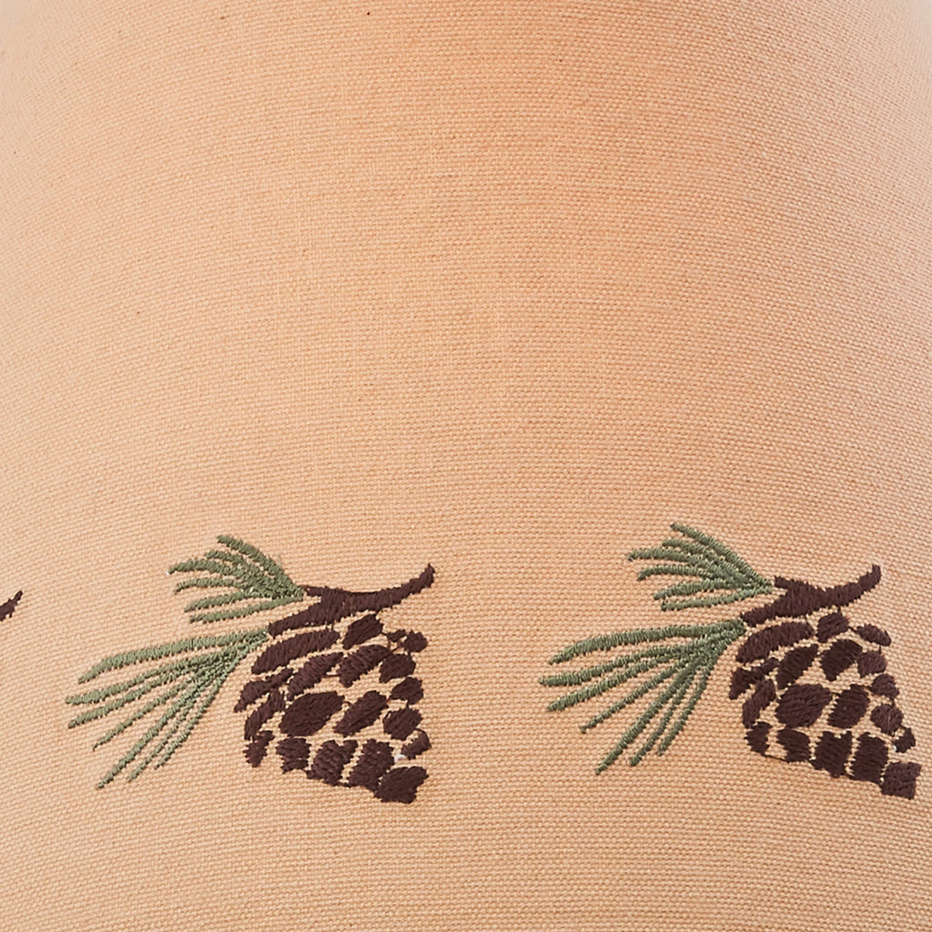 Pinecone Embroidered Shade - 12" D519249