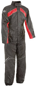 Large Black/Red Rain Suit U8716