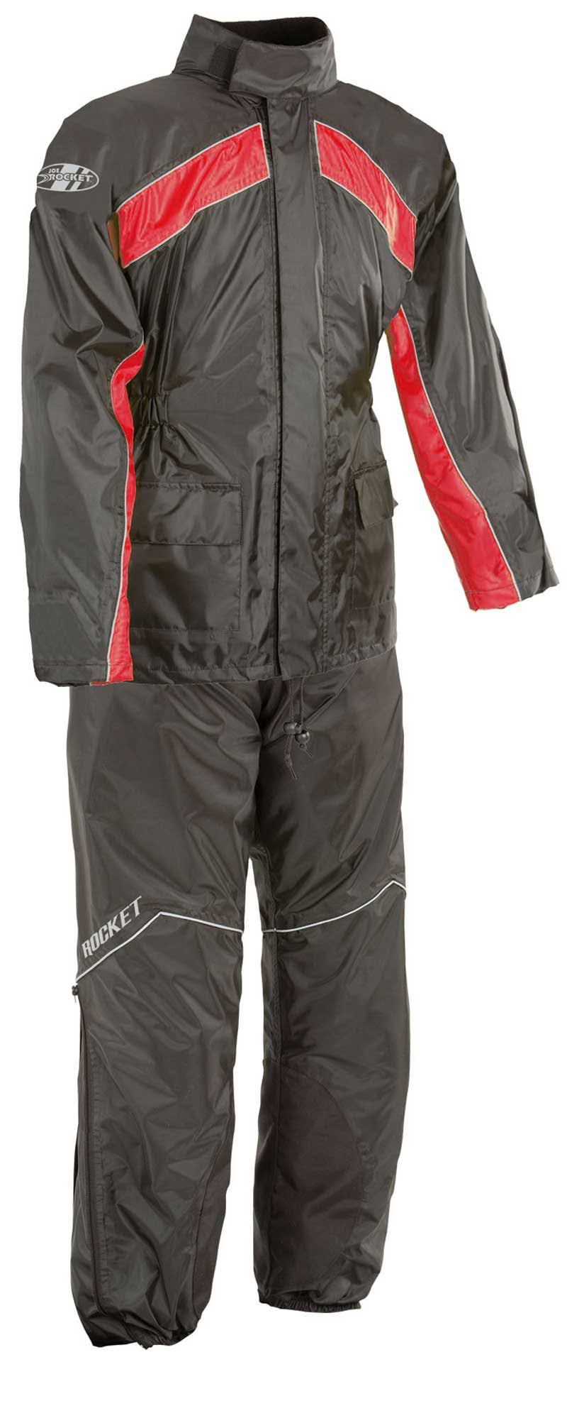 Large Black/Red Rain Suit U8716