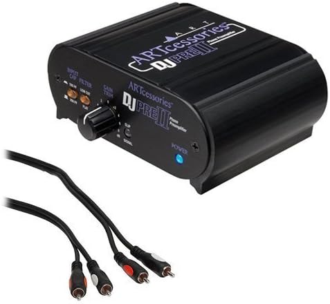 Turntable Phono Preamplifier with RIAA EQ and RCA Male to 2 RCA Male Audio Cable 3' O7221