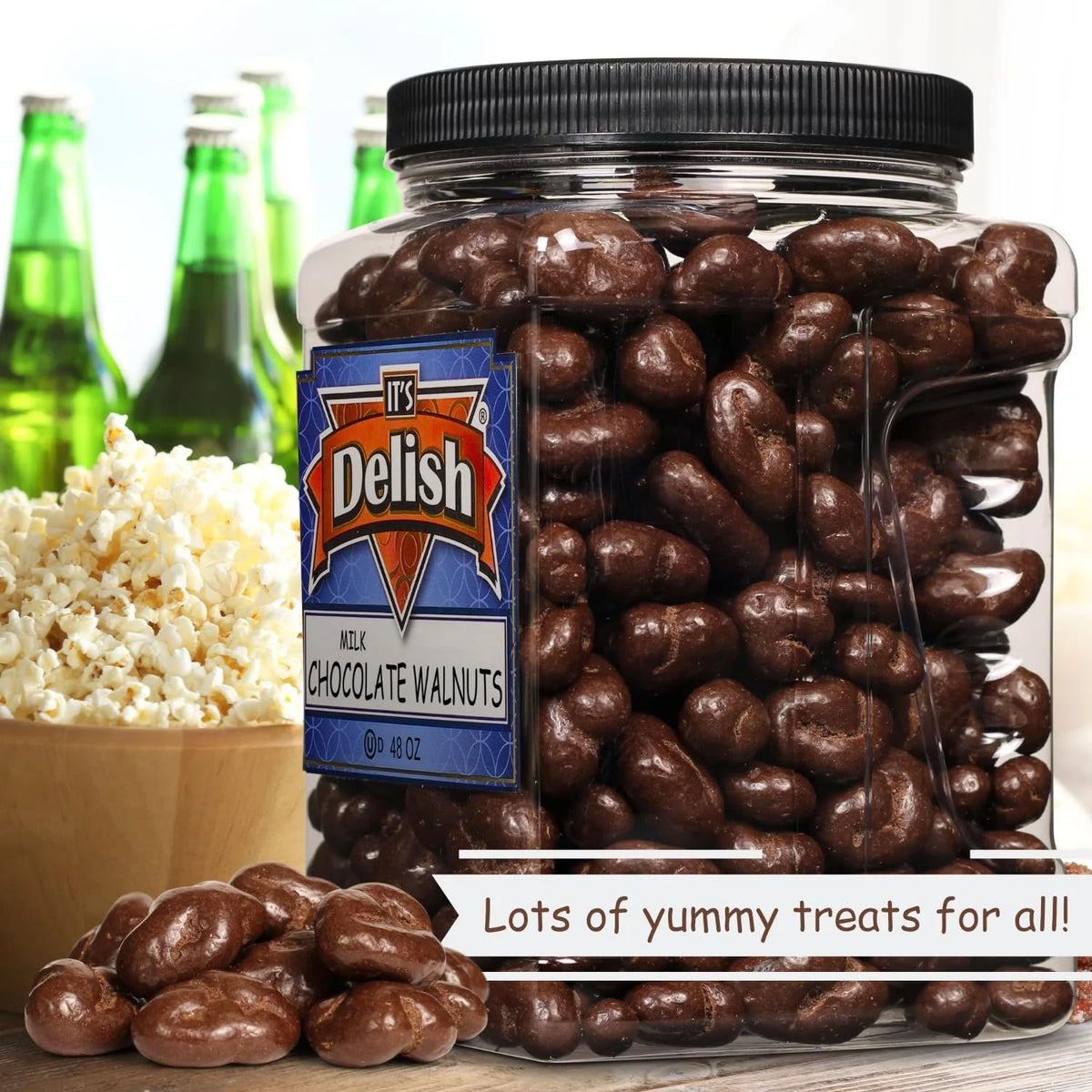 48 oz Milk Chocolate Covered Walnuts M6891