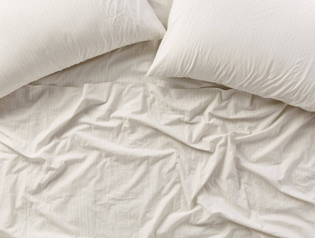 Organic Crinkled Percale Fitted Sheet King G91911
