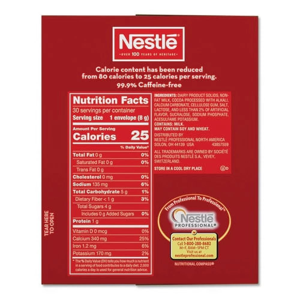 Hot Cocoa Mix Envelopes, 0.28 Oz Packet, 5 Boxes Q852223