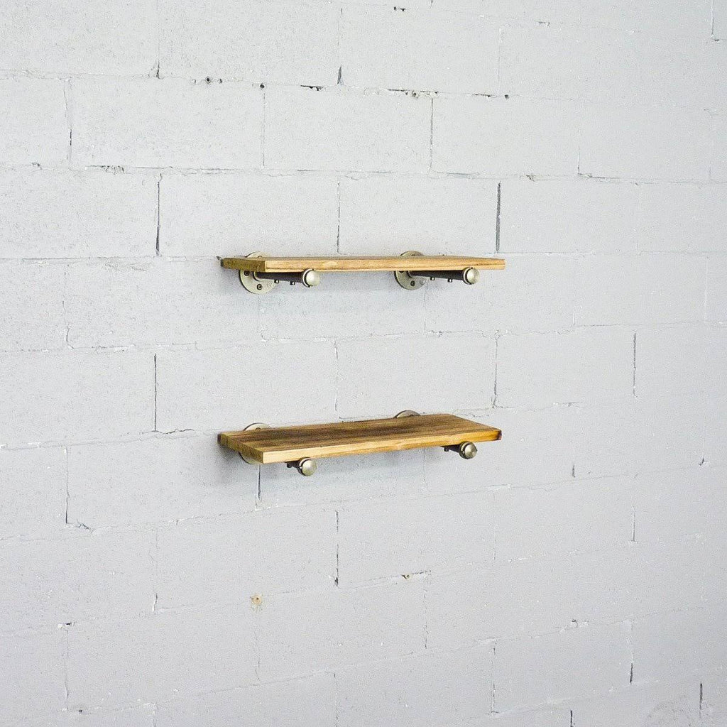 2-Piece Industrial Farmhouse Wall Shelf Set J640