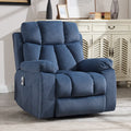 Blue Recliner Chair with Massage and Heat O3471