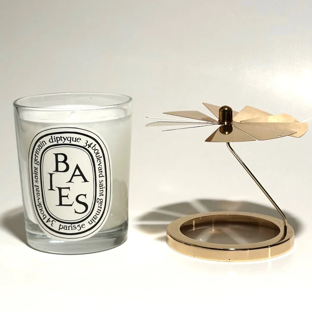 Gold Carousel and 190g Candle N79380