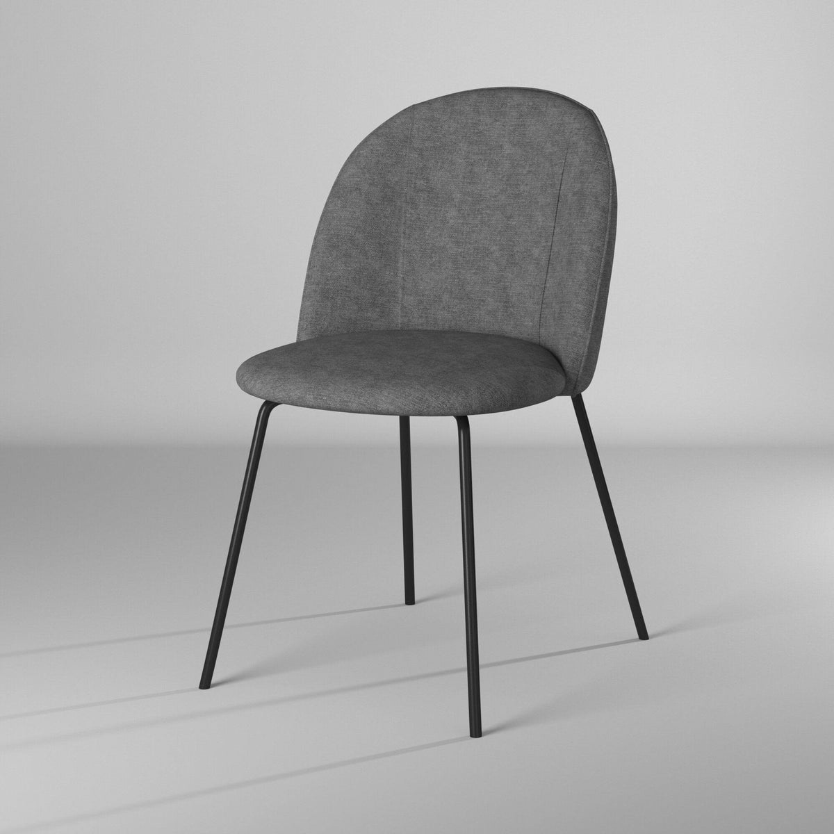 Navy Blue Fabric Dining Chairs (Set of 2) M5593
