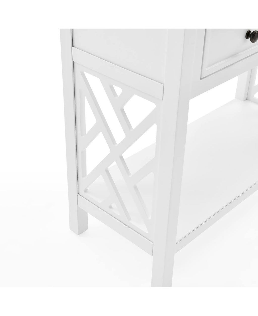 Wood Console Table with 4-Drawers W70015