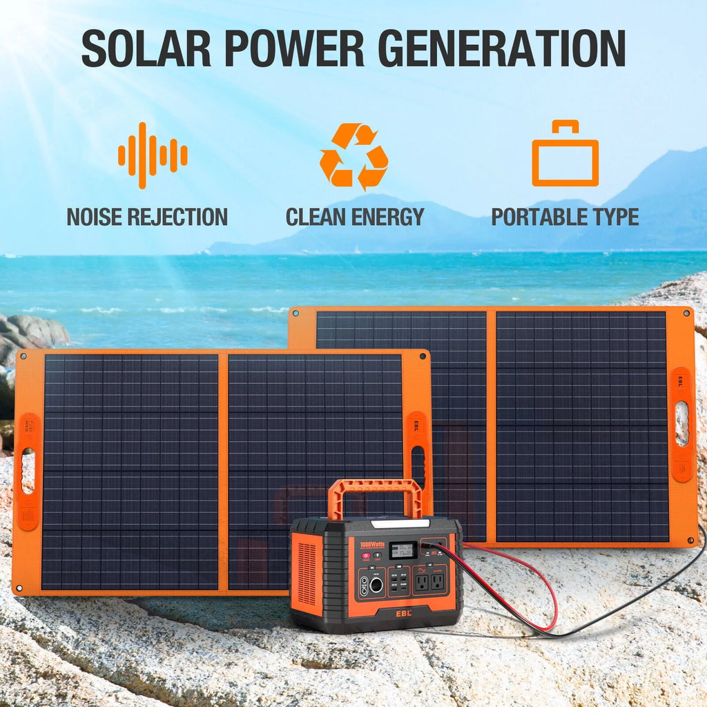 Portable Power Station 1000W Solar Generator 270000mAh Waterproof D622594