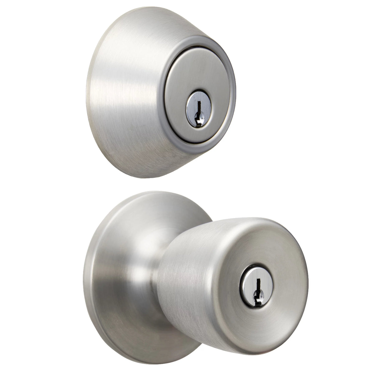 Polished Brass Doorknob and Deadbolt Combo Pack H961