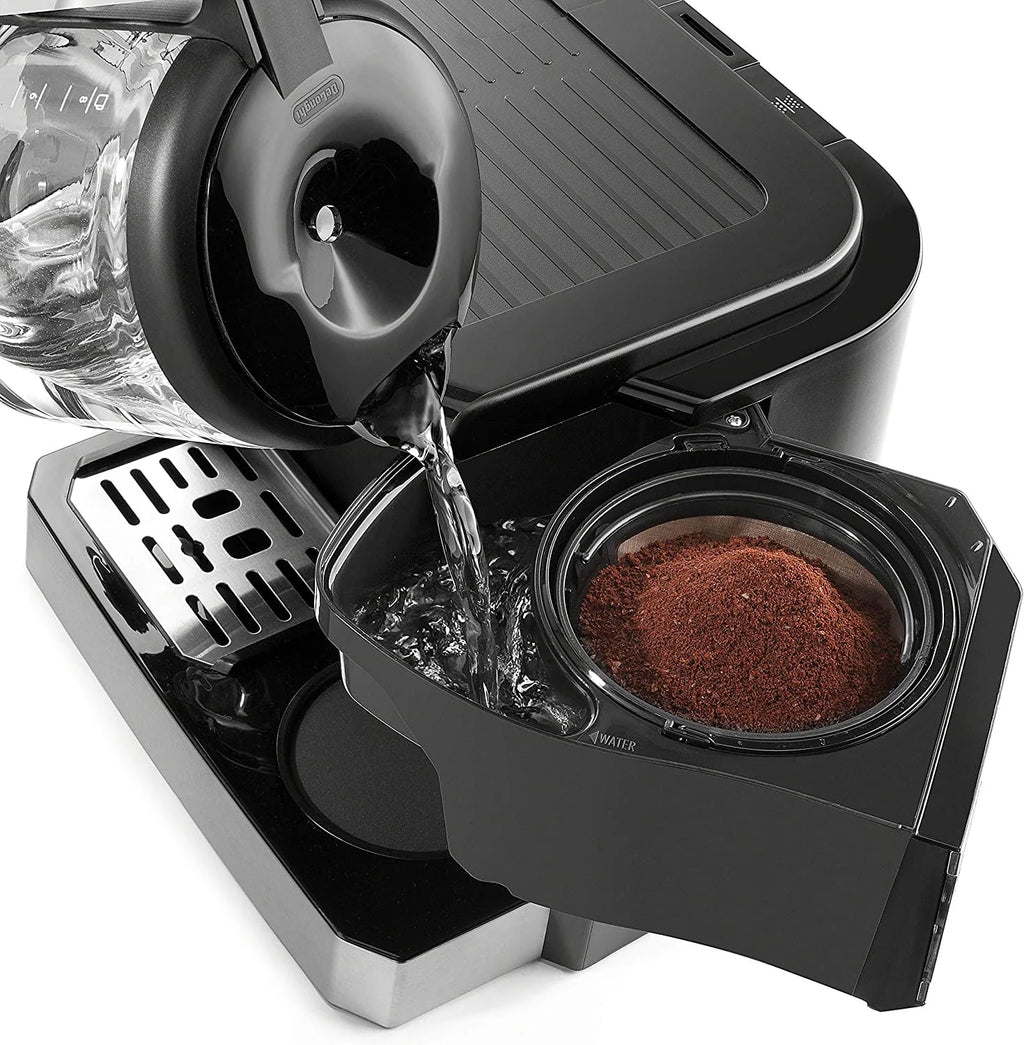 Combination Coffee Maker & Espresso Machine with Milk Frother and Glass Coffee Pot P5404