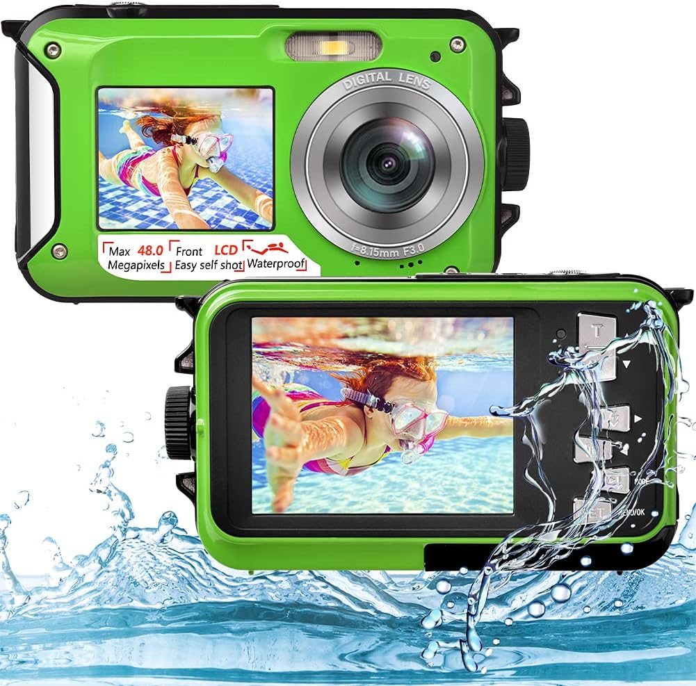 Full HD 2.7K 48MP Waterproof Digital Camera Dual Screen 16X Zoom D680271