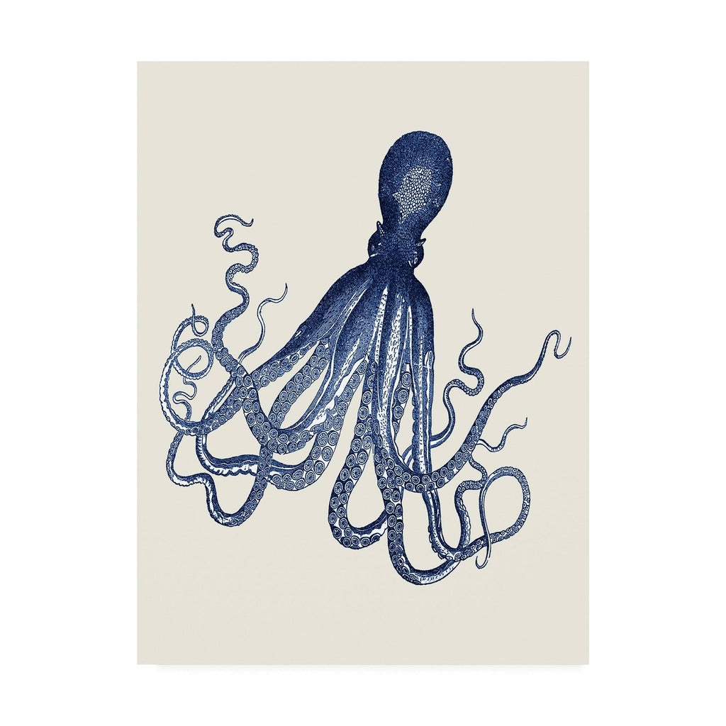 Blue Octopus Canvas Art 24x32 P534003