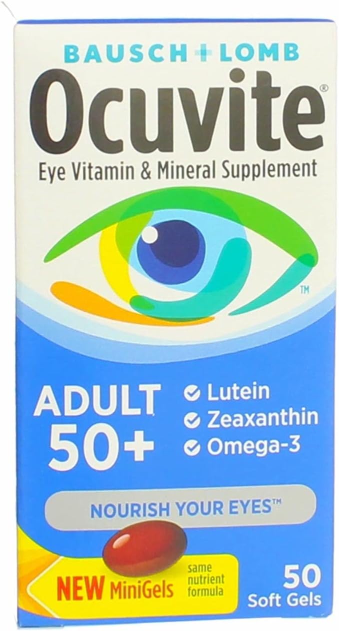 50 ea Pack of 4 Eye Vitamin & Mineral Softgels Q6639