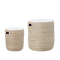 2-Piece Seagrass Basket Table Set I6453