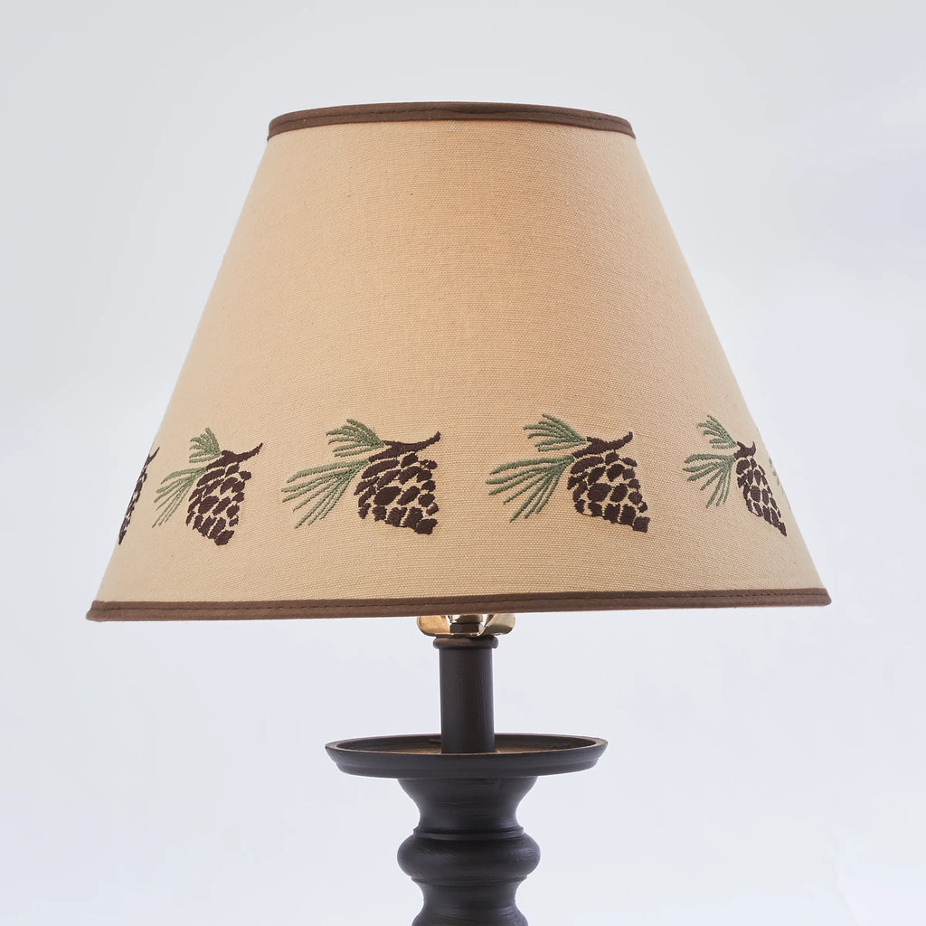 Pinecone Embroidered Shade - 12" D519249