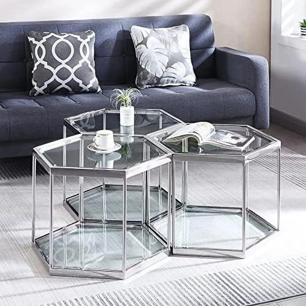 White Square Faux Marble End Table L27504